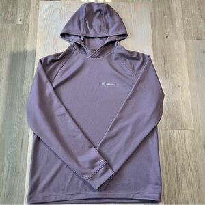 Columbia waffle knit pullover hoodie in dusty mauve size medium
